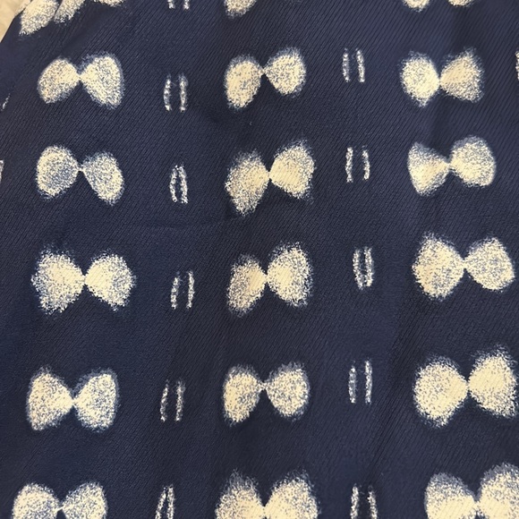 ann taylor navy a-line skirt with white bows (10) - Picture 4 of 9